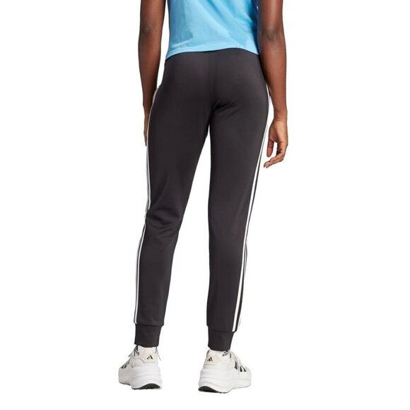 adidas Womens 3 Stripe Active Jogger Black White AEROREADY Technology Dri Fit - Picture 2 of 3